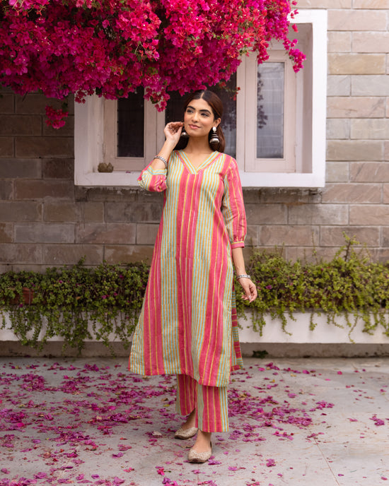 Multicolor Kurta Pant