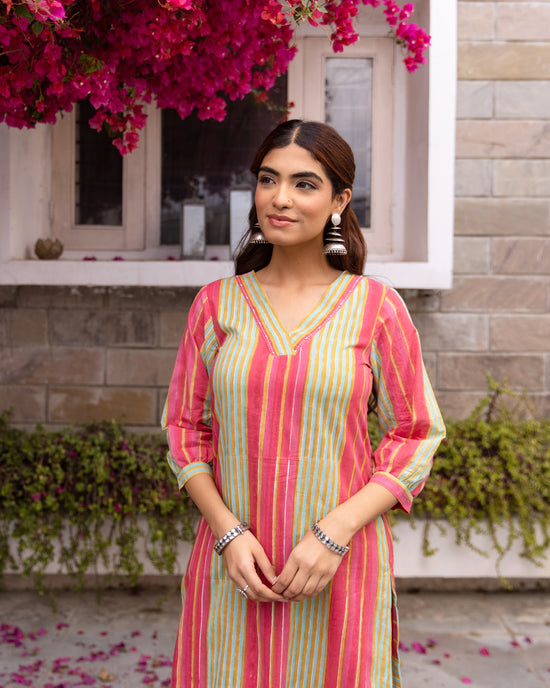 Multicolor Kurta Pant