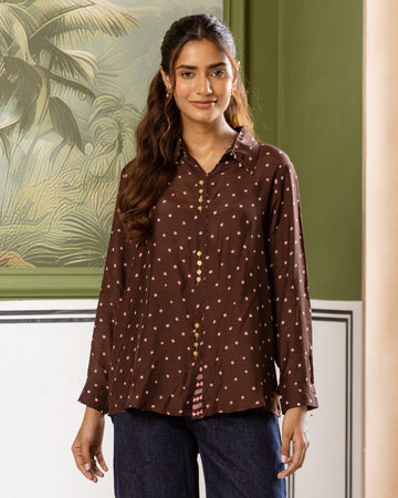 Dark Chocolate Brown Shirt