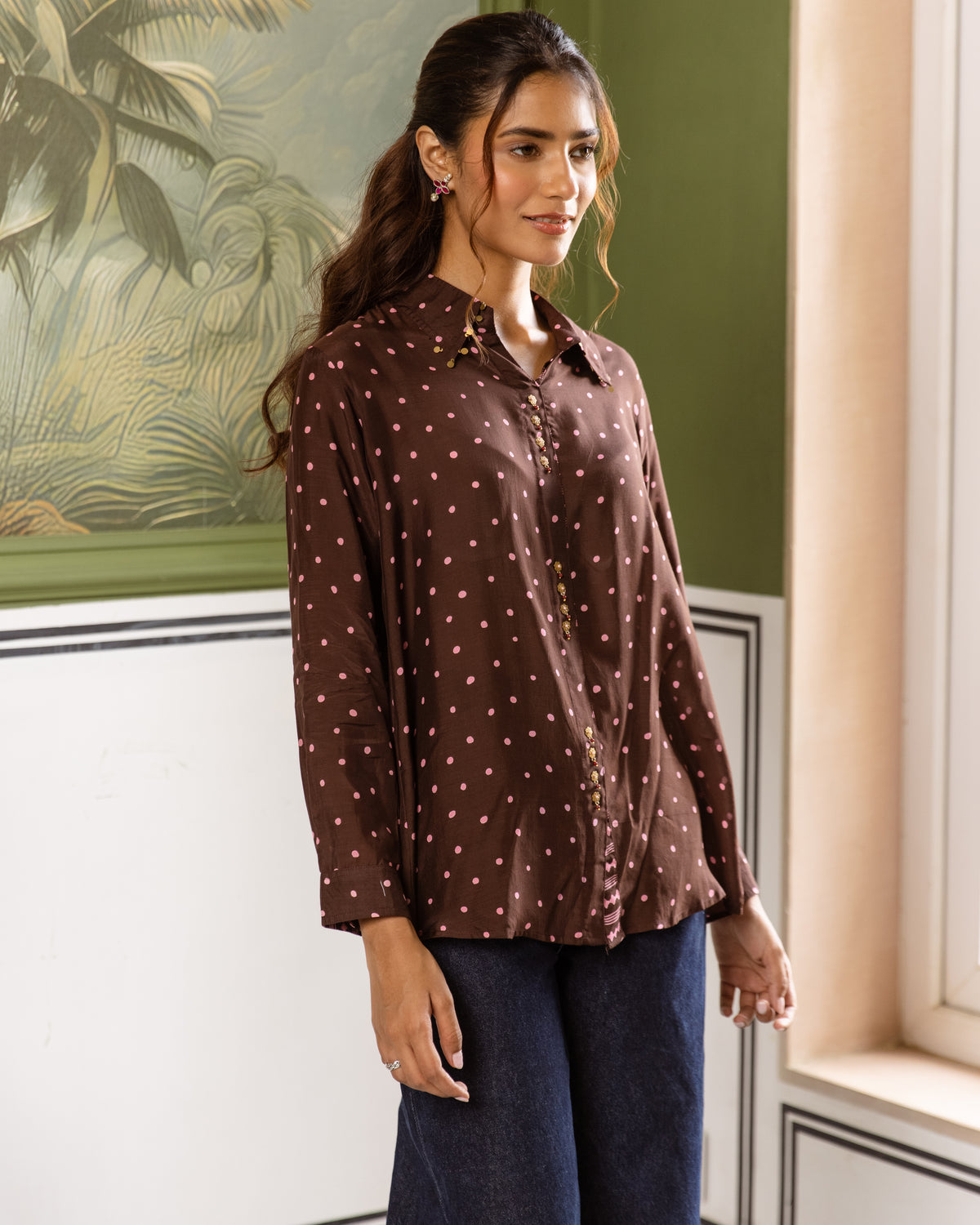 Dark Chocolate Brown Shirt