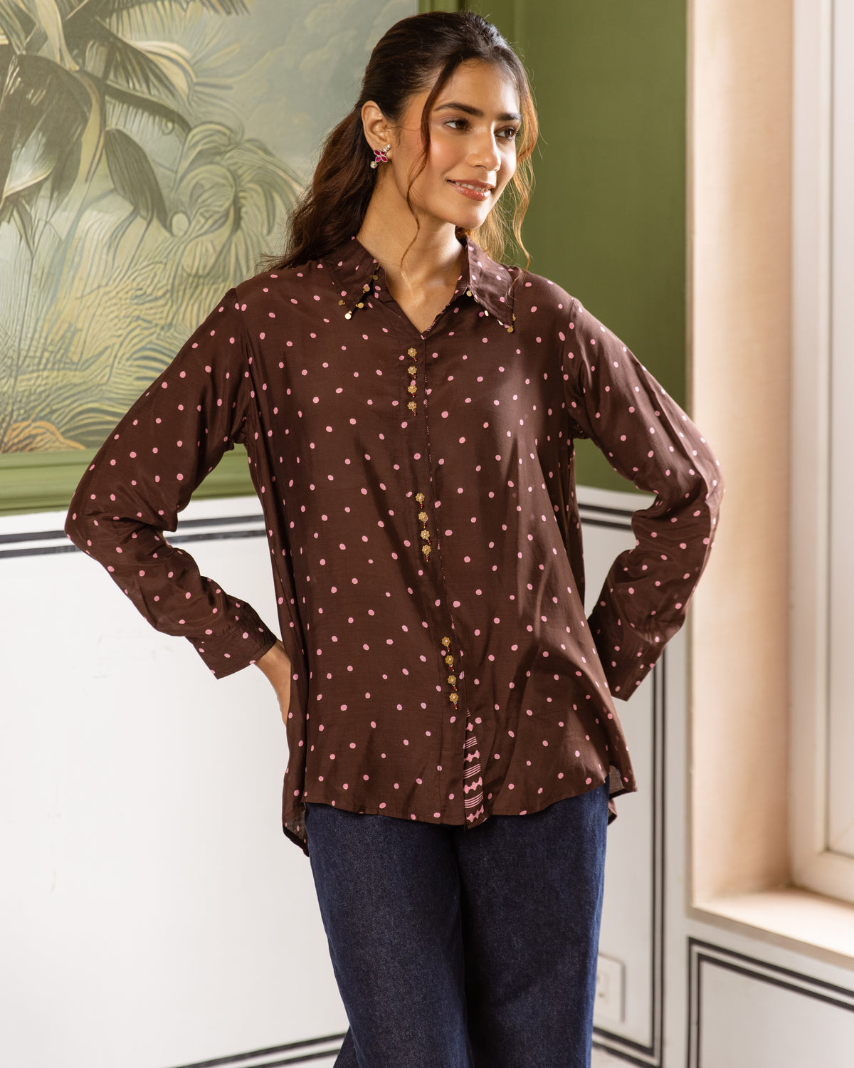Dark Chocolate Brown Shirt
