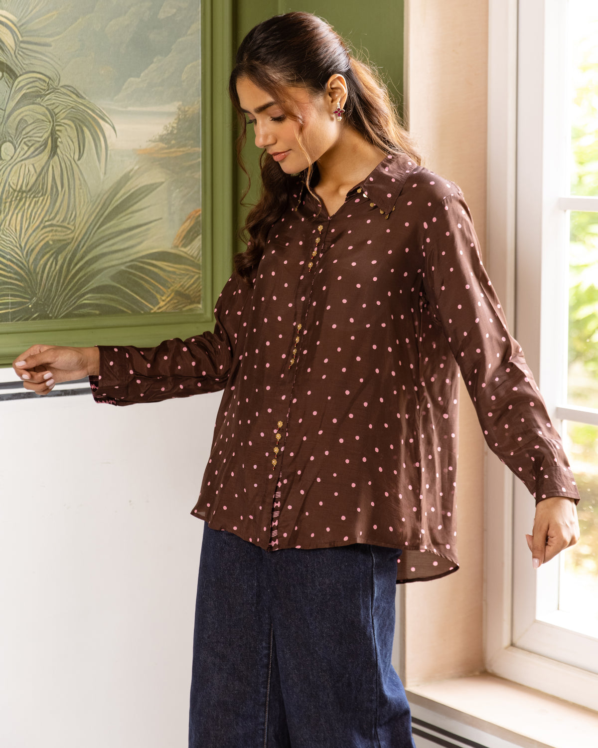 Dark Chocolate Brown Shirt
