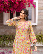 Coral Peach Complete Suit Set