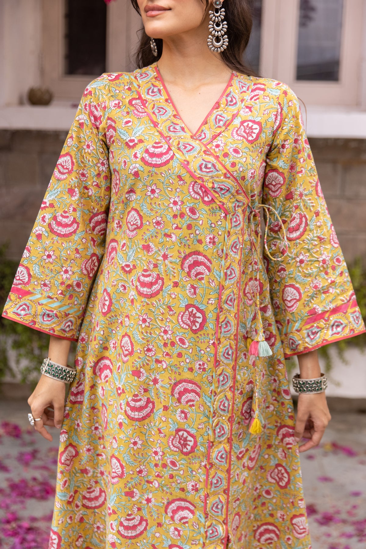 Coral Peach Complete Suit Set
