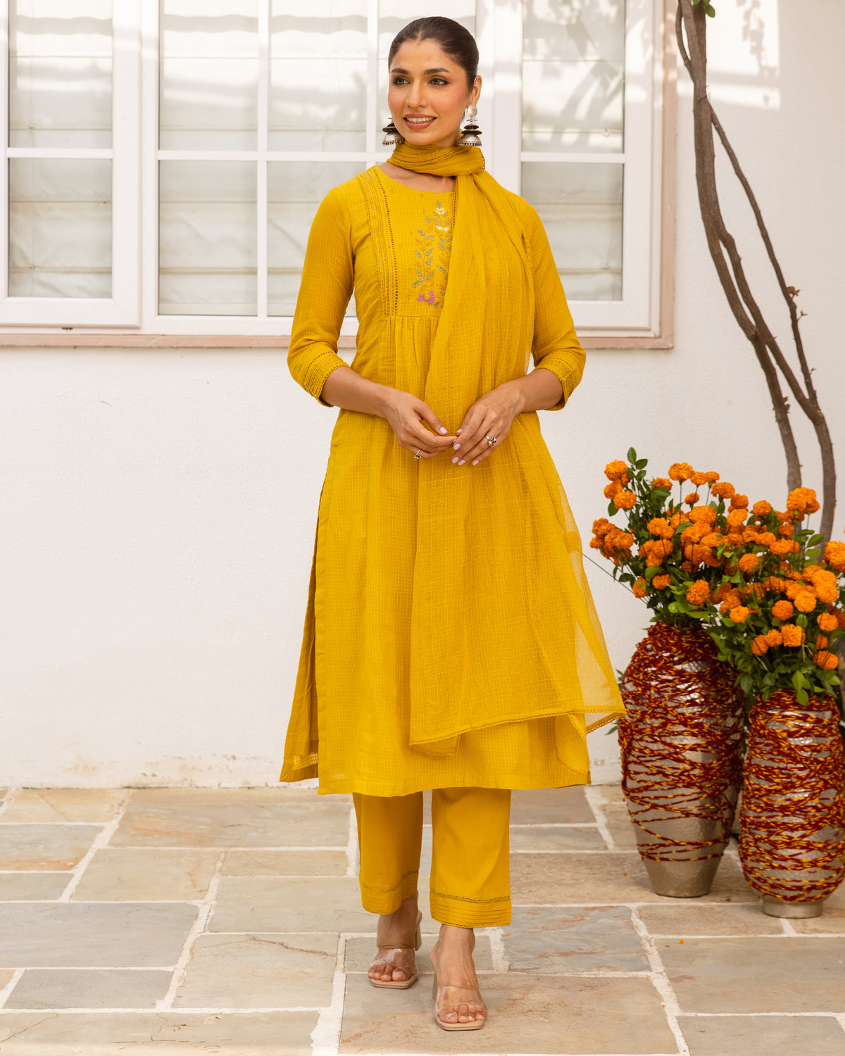 Mustard Yellow Complete Suit Set