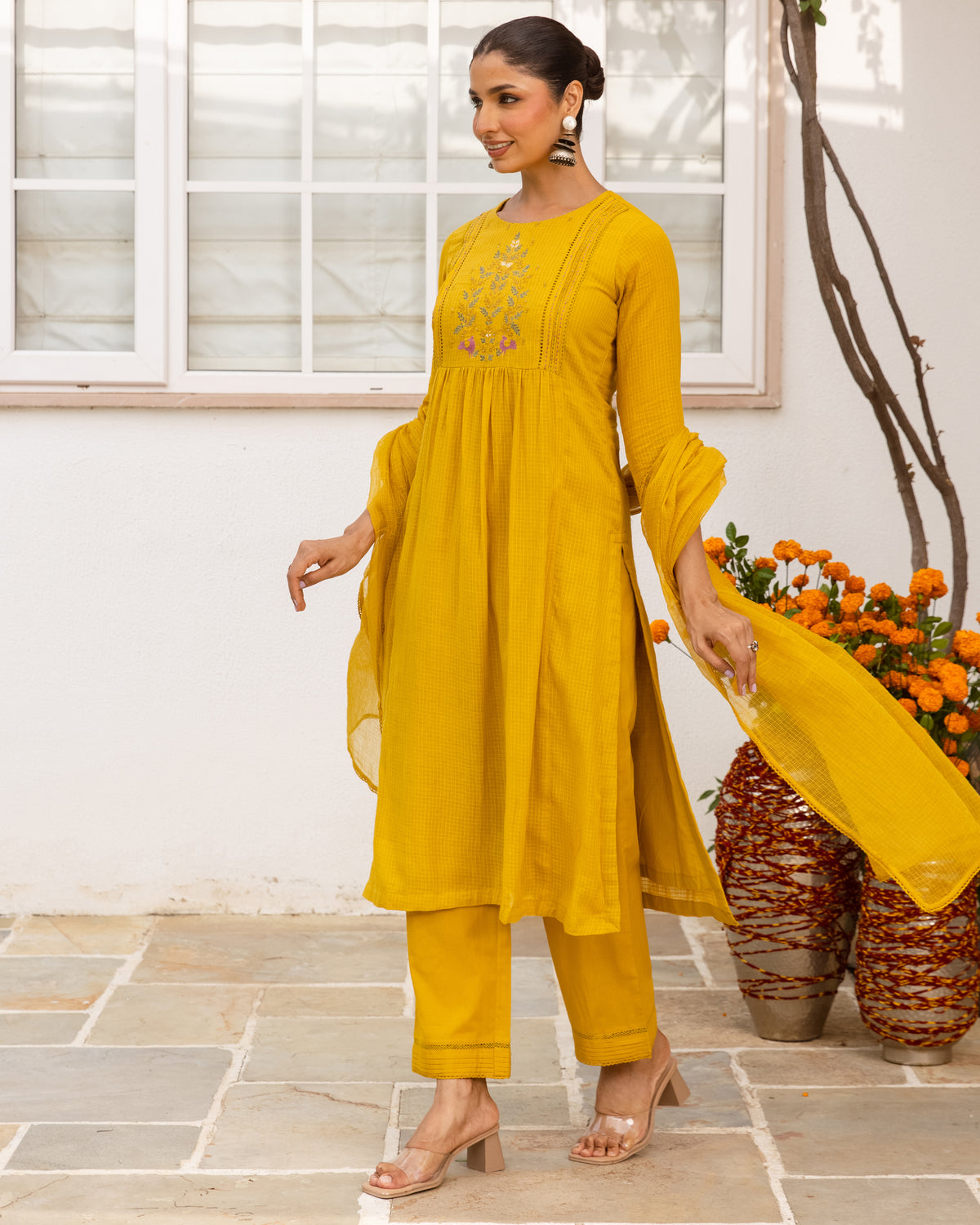 Mustard Yellow Complete Suit Set
