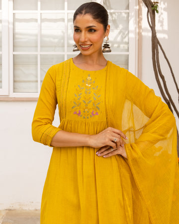 Mustard Yellow Complete Suit Set