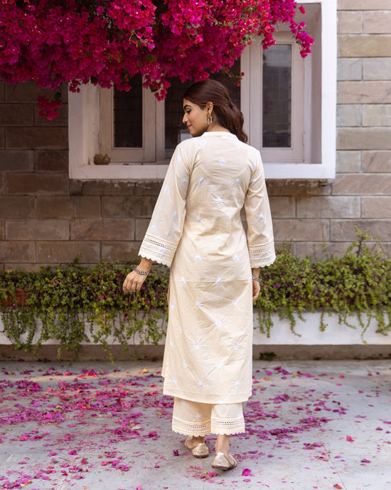 Soft Beige Kurta Pant