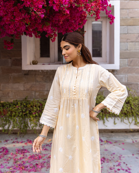 Soft Beige Kurta Pant