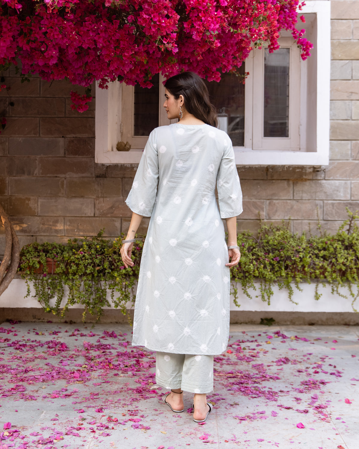 Soft Bluish-Grey Kurta Pant
