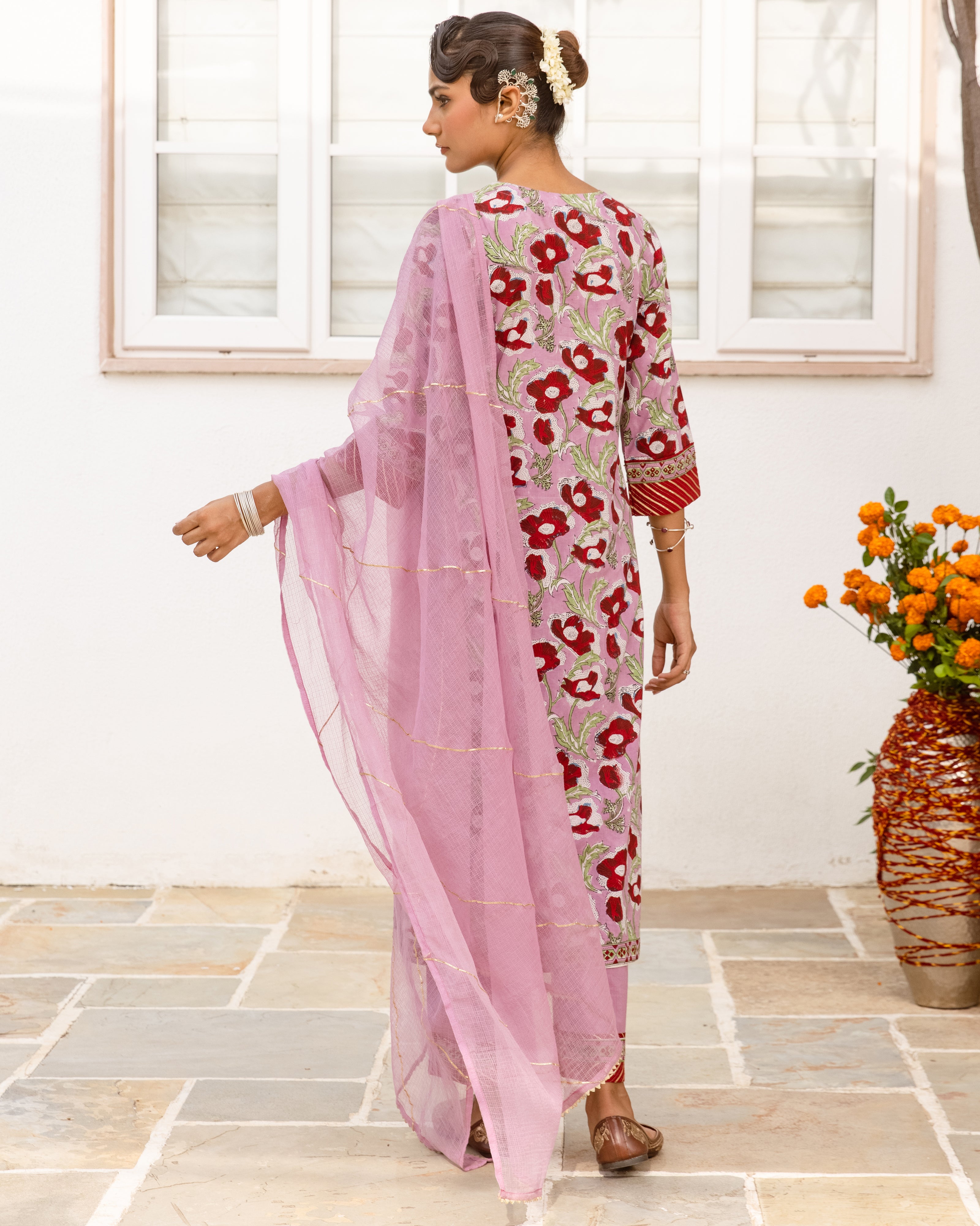 Dusty Mauve Pink Complete Suit Set