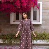 Brown With White Kurta Pant