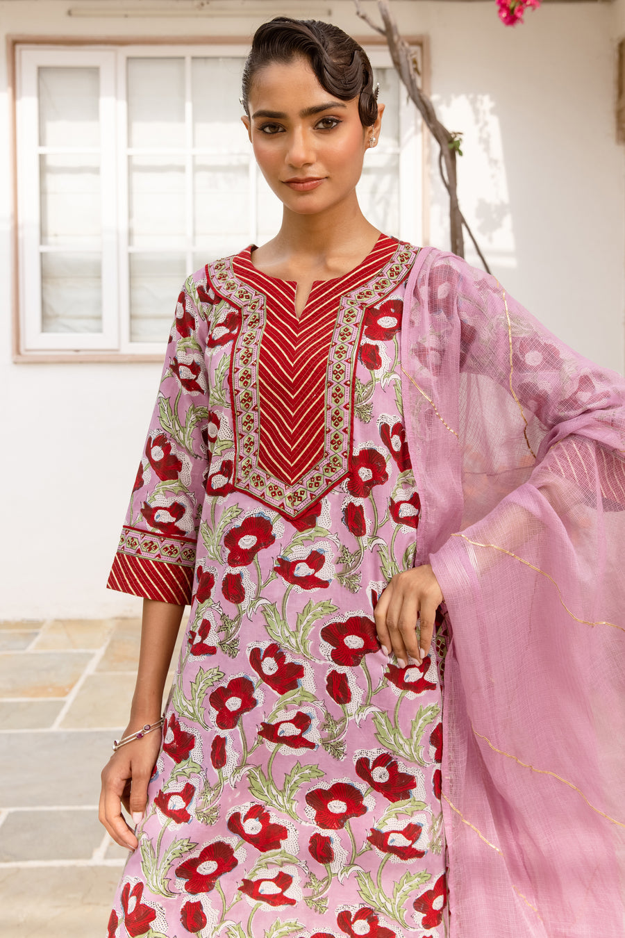 Dusty Mauve Pink Complete Suit Set