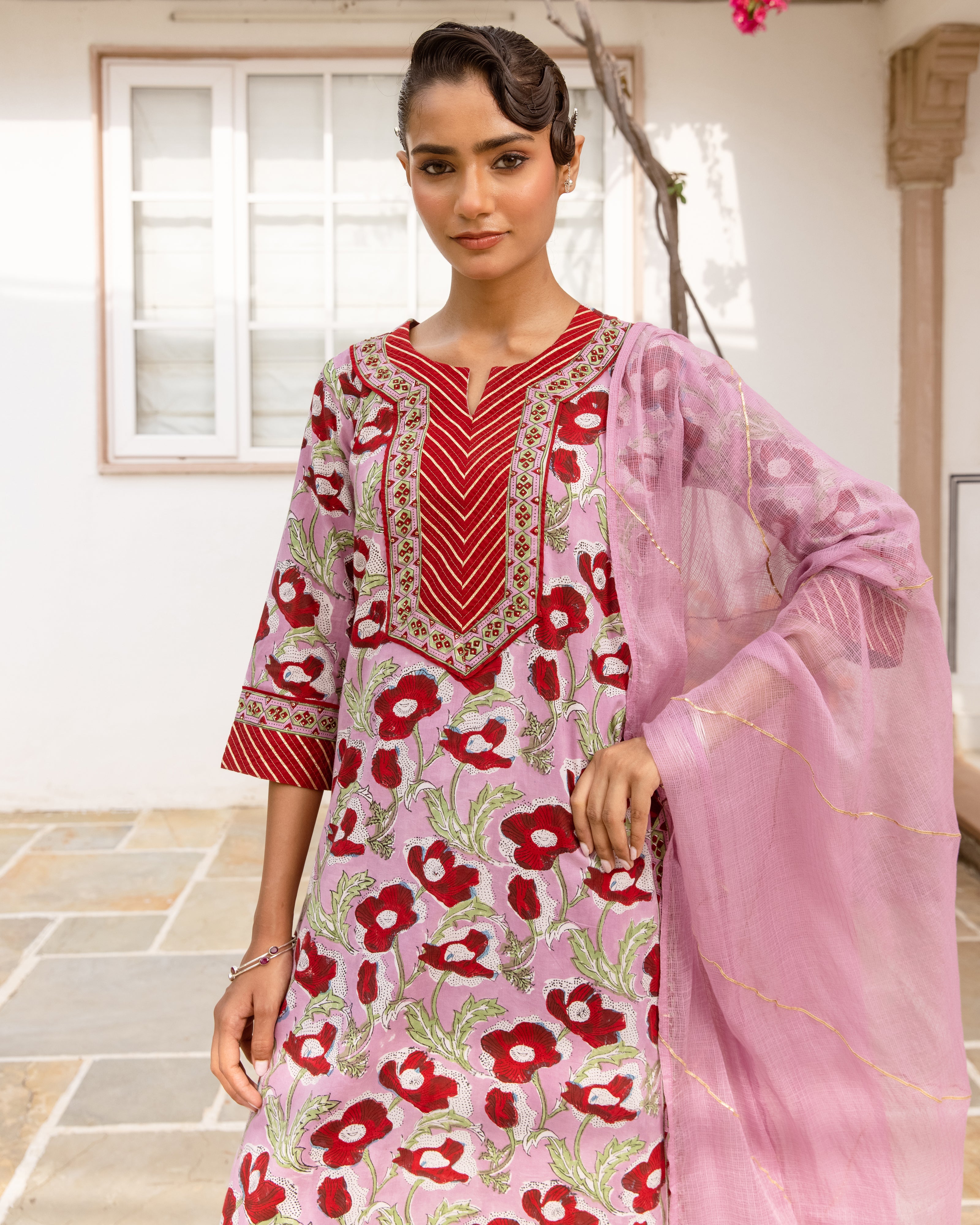 Dusty Mauve Pink Complete Suit Set