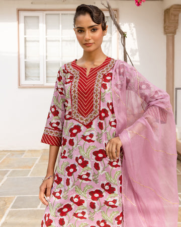 Dusty Mauve Pink Complete Suit Set