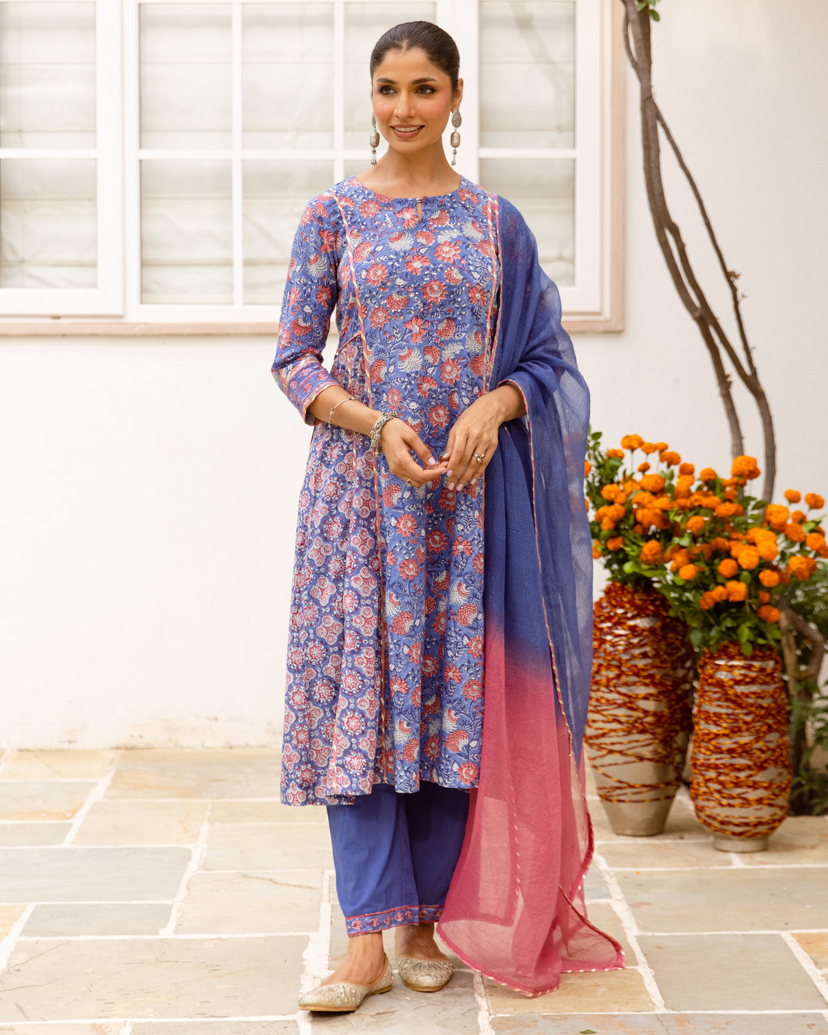 Indigo Blue Complete Suit Set