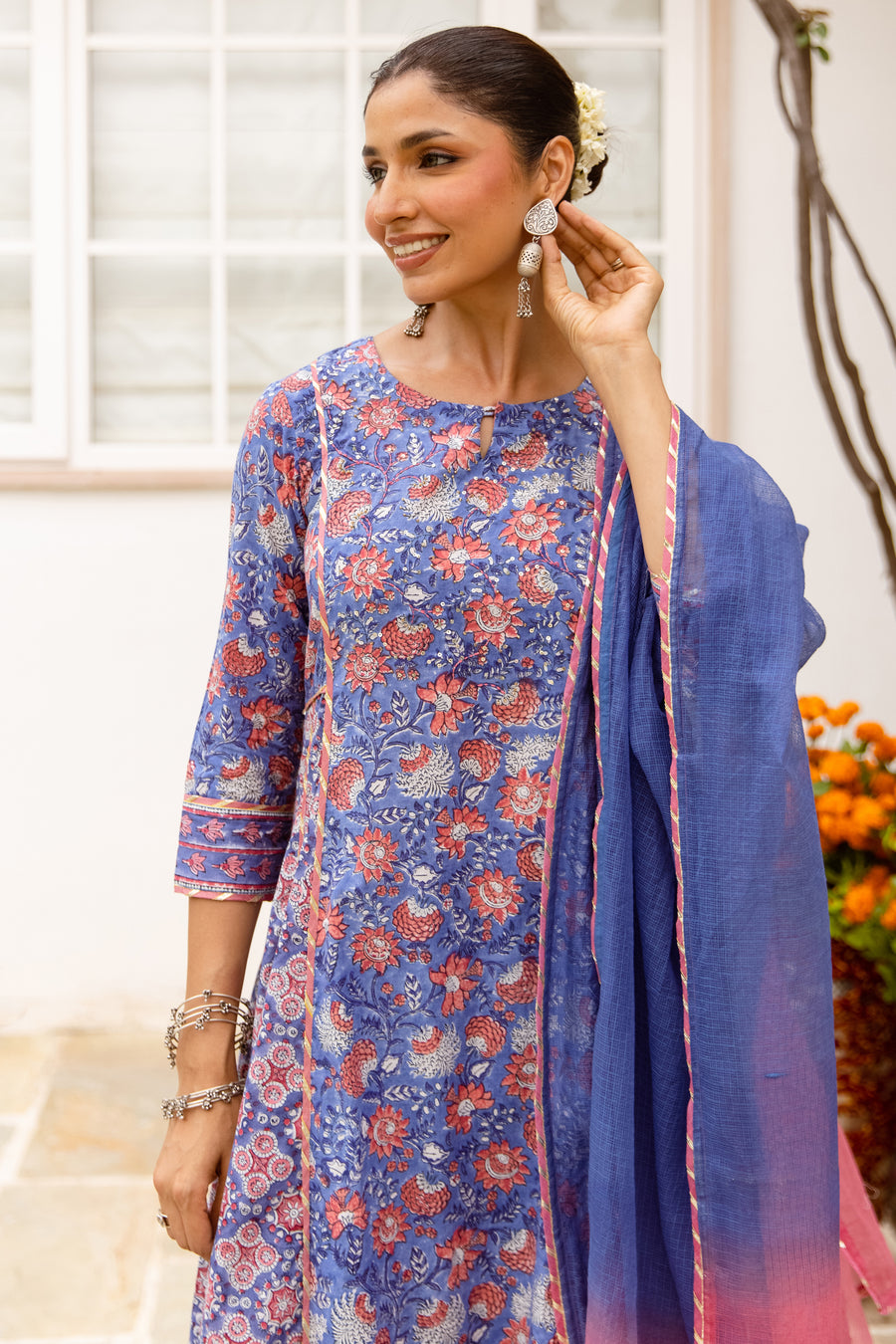 Indigo Blue Complete Suit Set