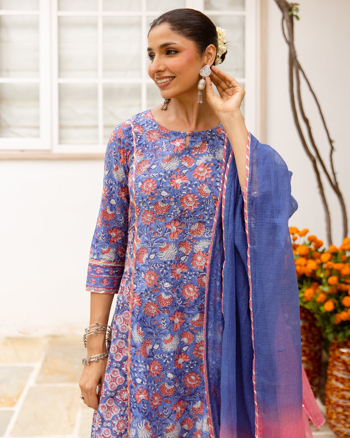 Indigo Blue Complete Suit Set