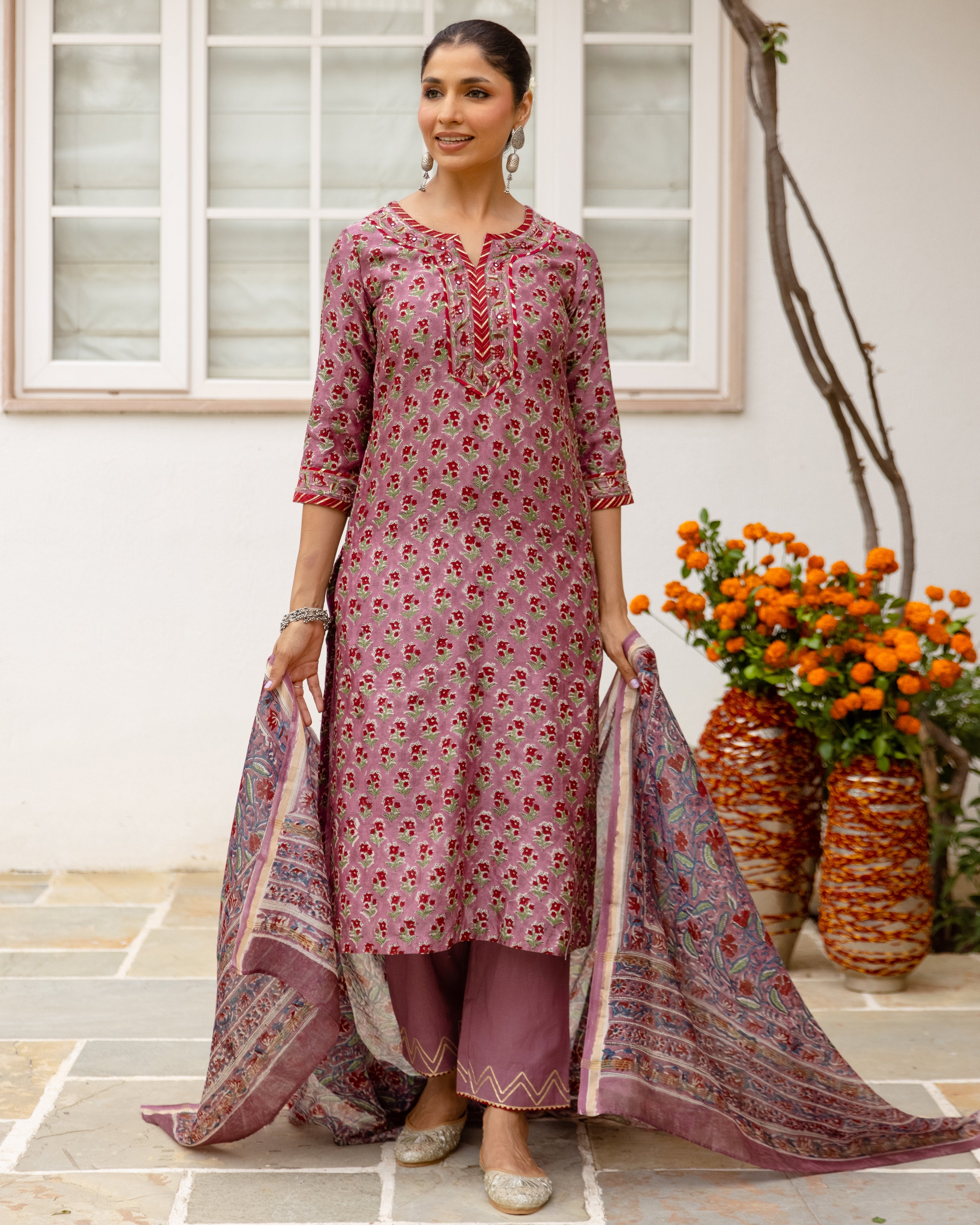 Chanderi Complete Suit Set