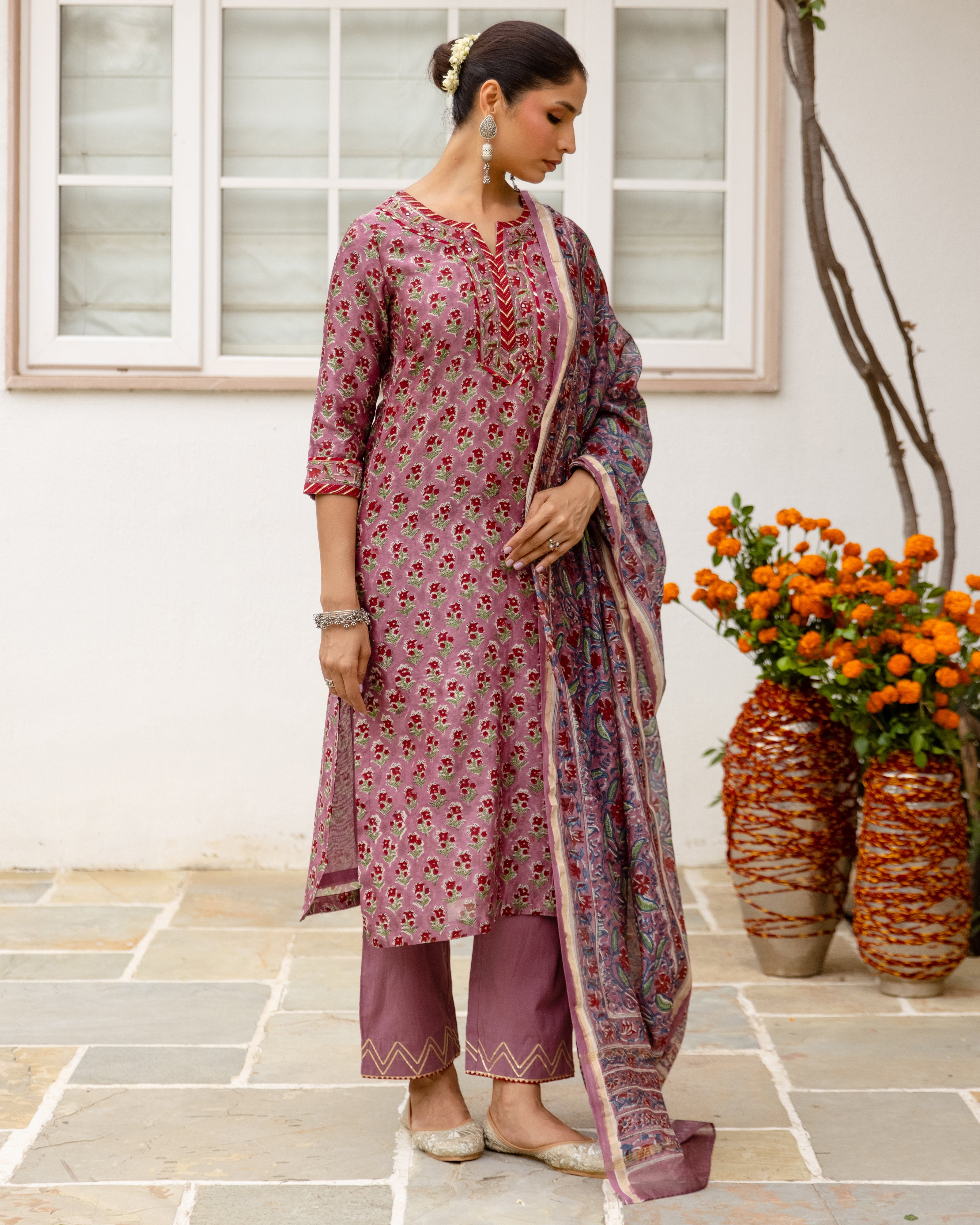 Chanderi Complete Suit Set