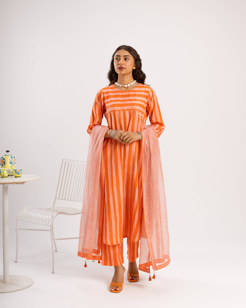 Orange Complete Suit Set