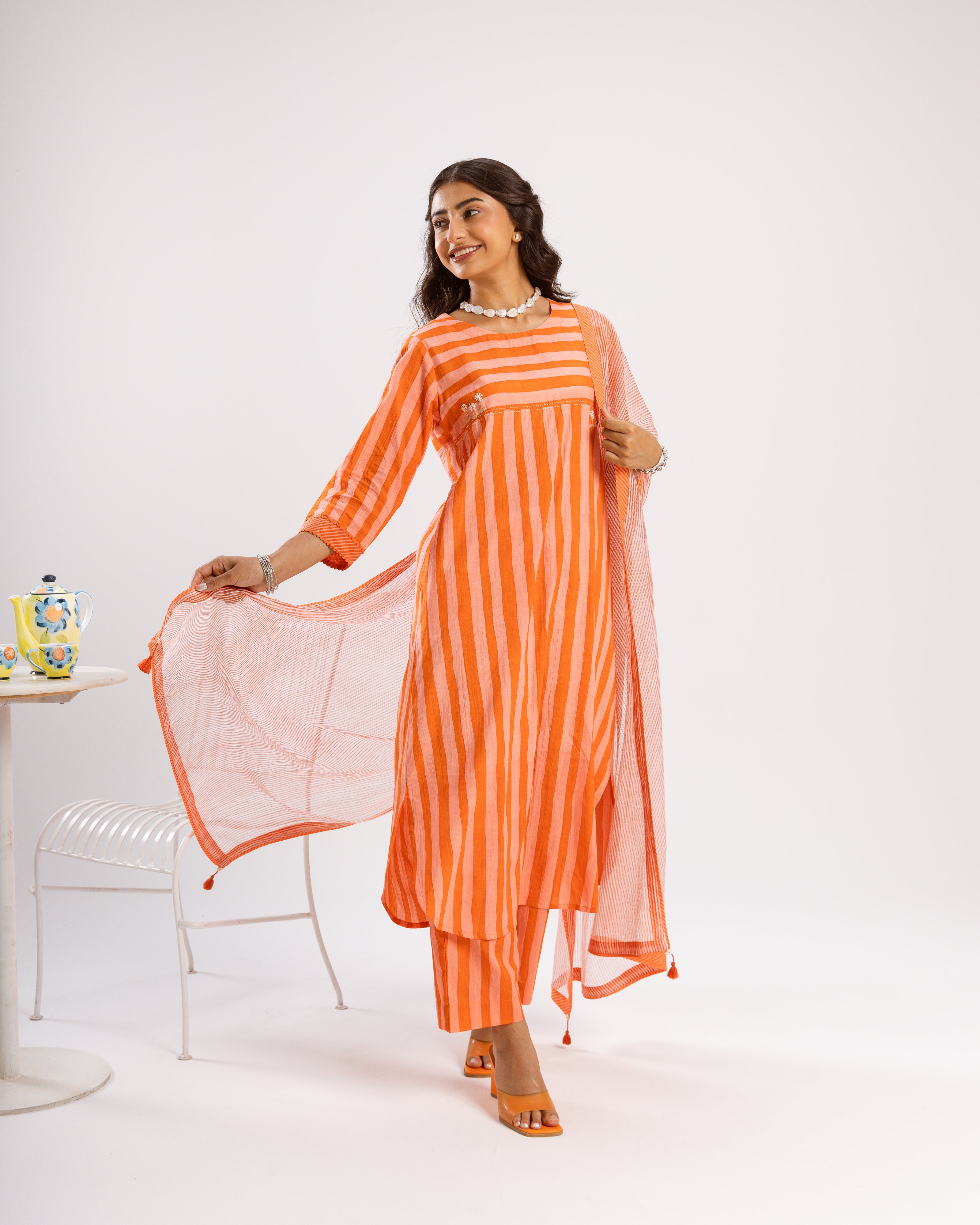 Orange Complete Suit Set