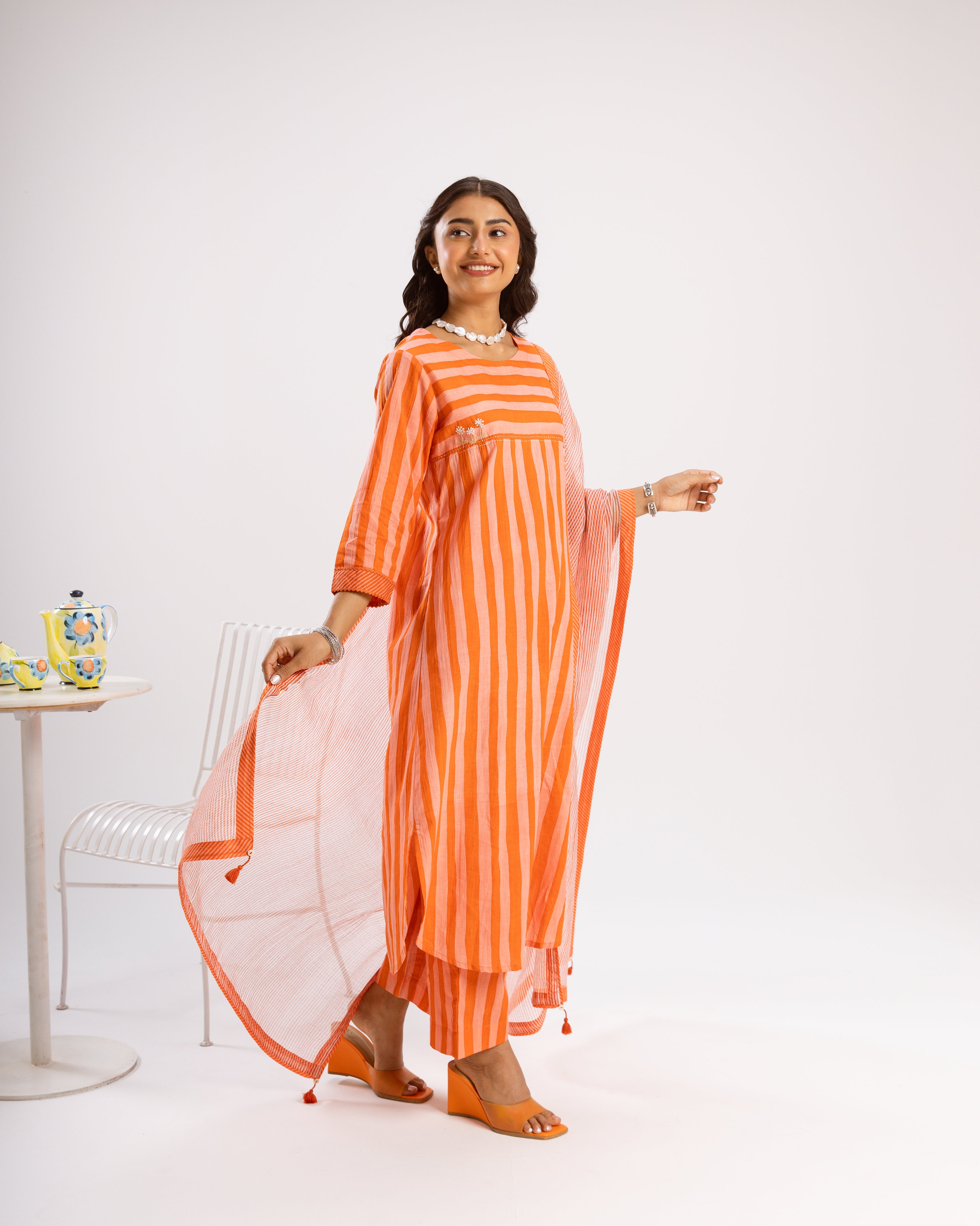 Orange Complete Suit Set