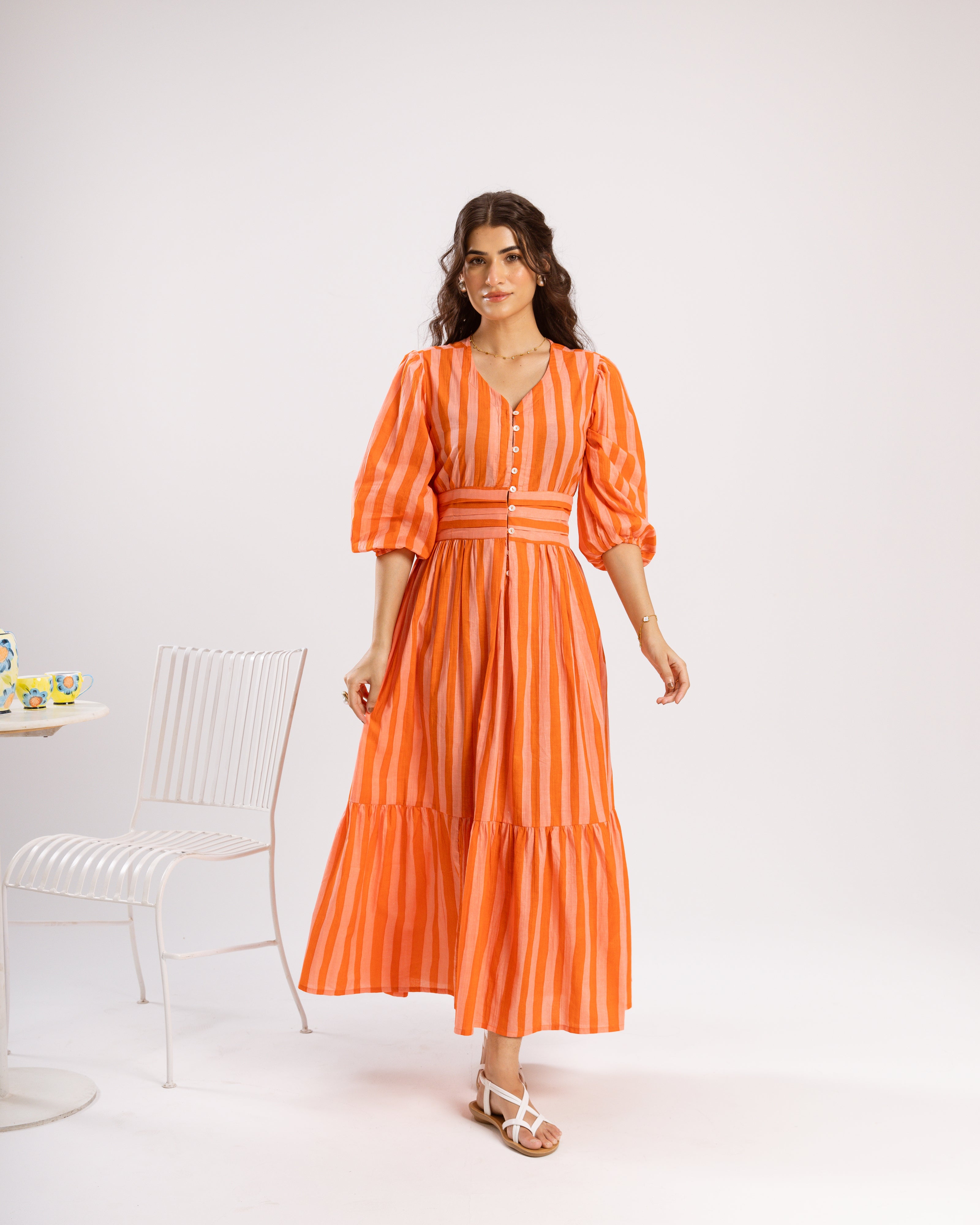 Bright Orange Dress