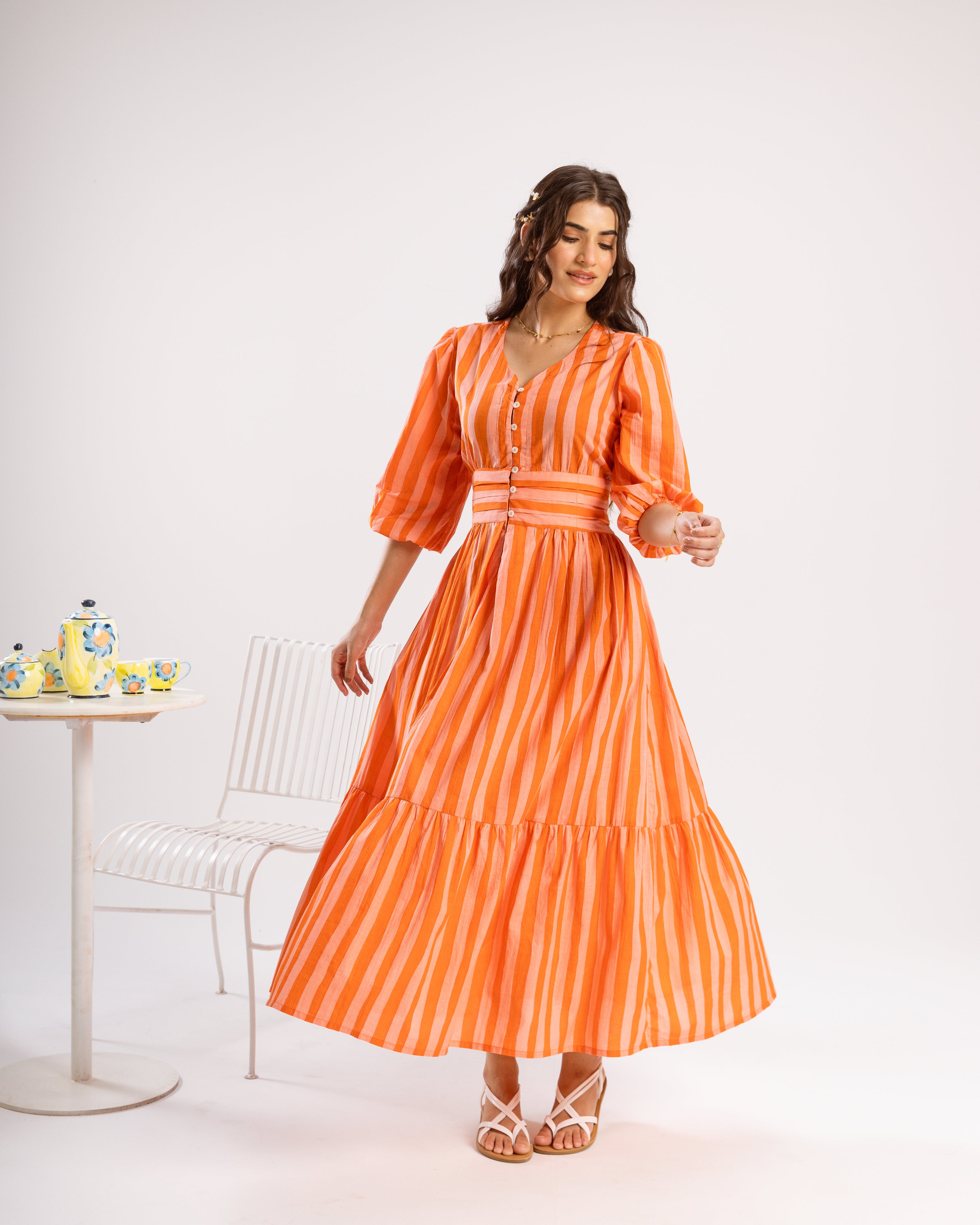 Bright Orange Dress