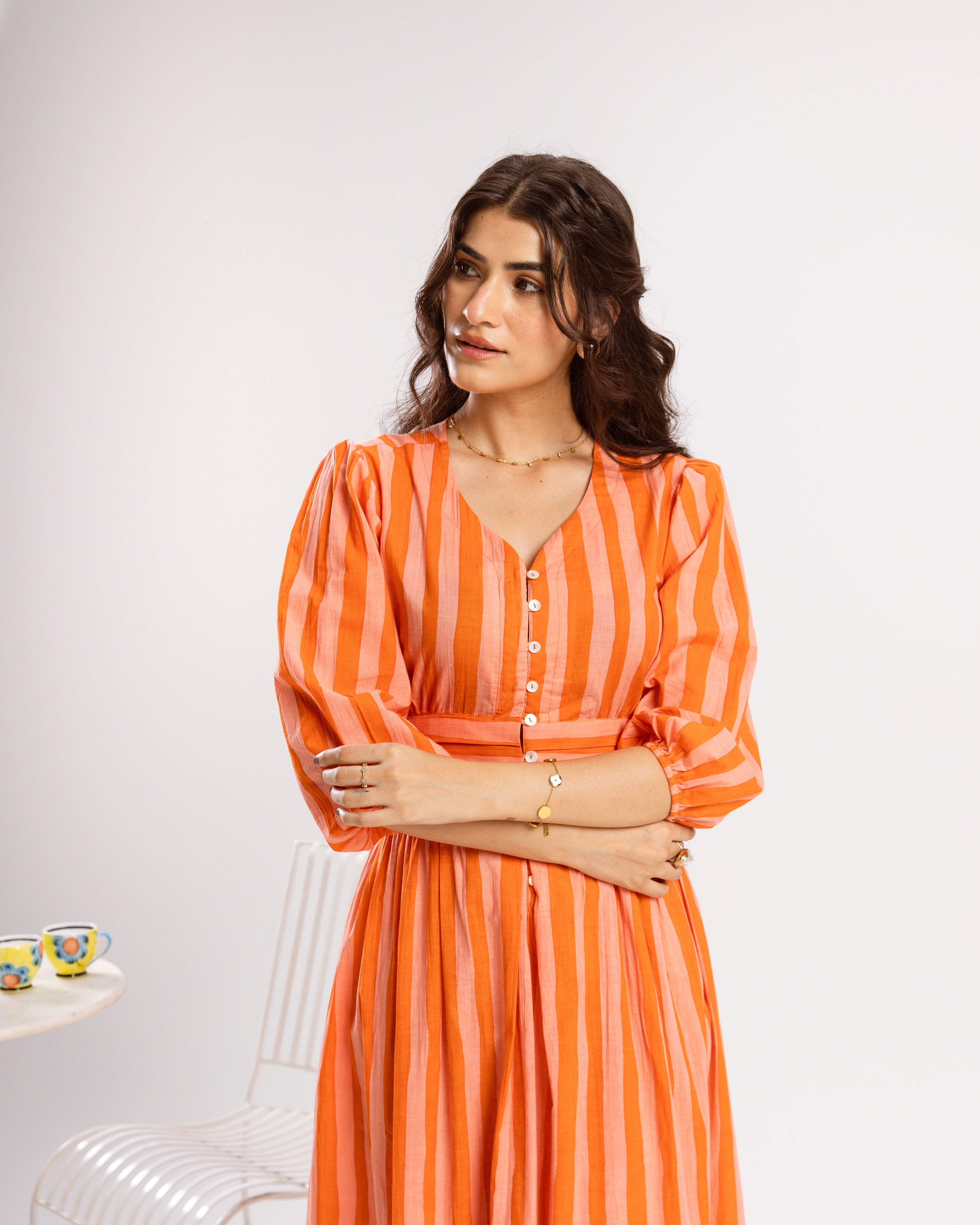 Bright Orange Dress