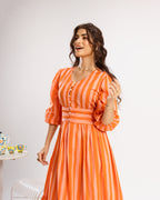 Bright Orange Dress