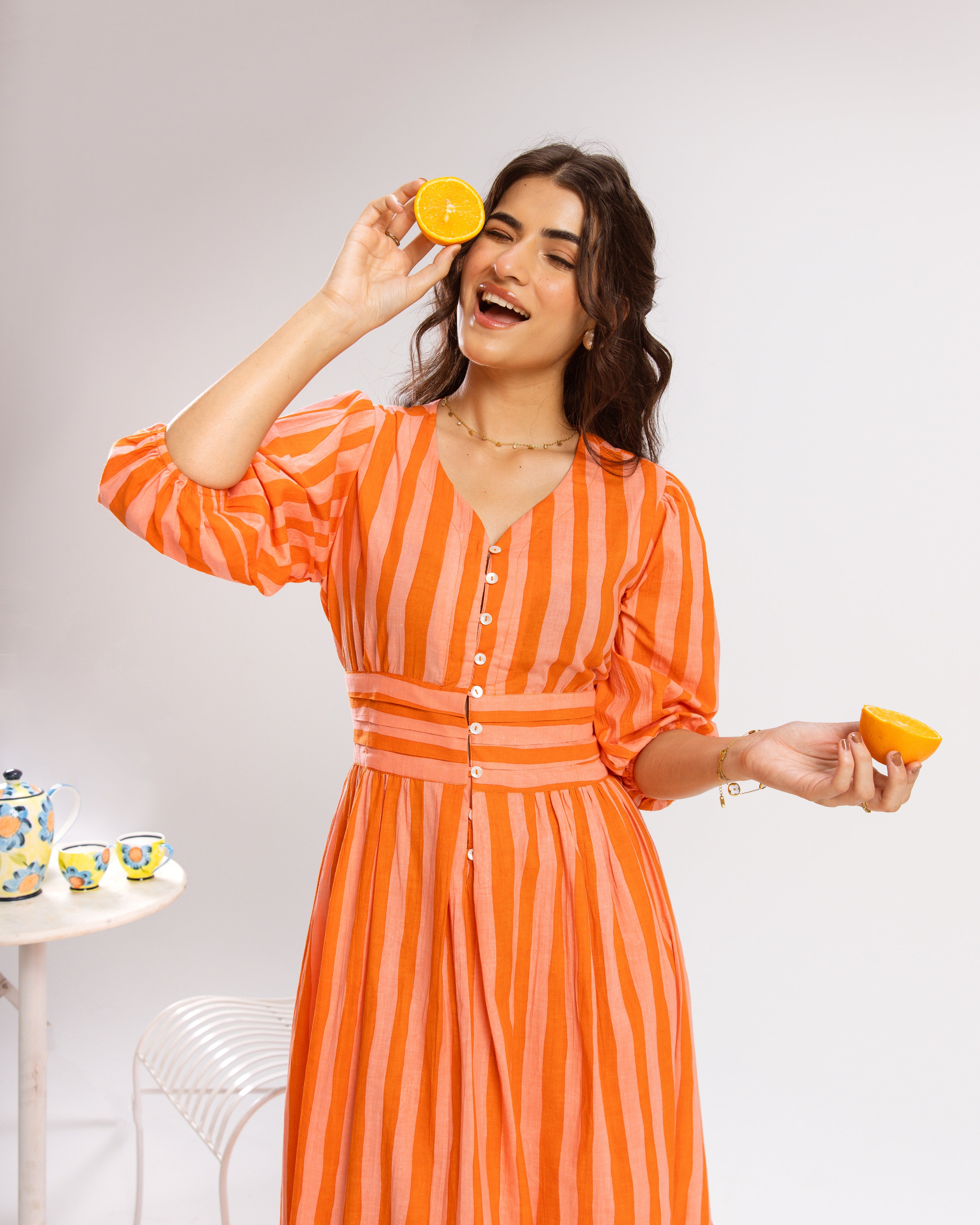 Bright Orange Dress