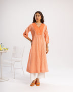 Orange Kurta(Pant Not Included)