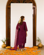 Rich Falsa Cotton Dobby Complete Suit Set For Women's