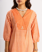 Orange Kurta(Pant Not Included)