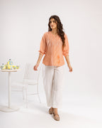 Orange Short Top