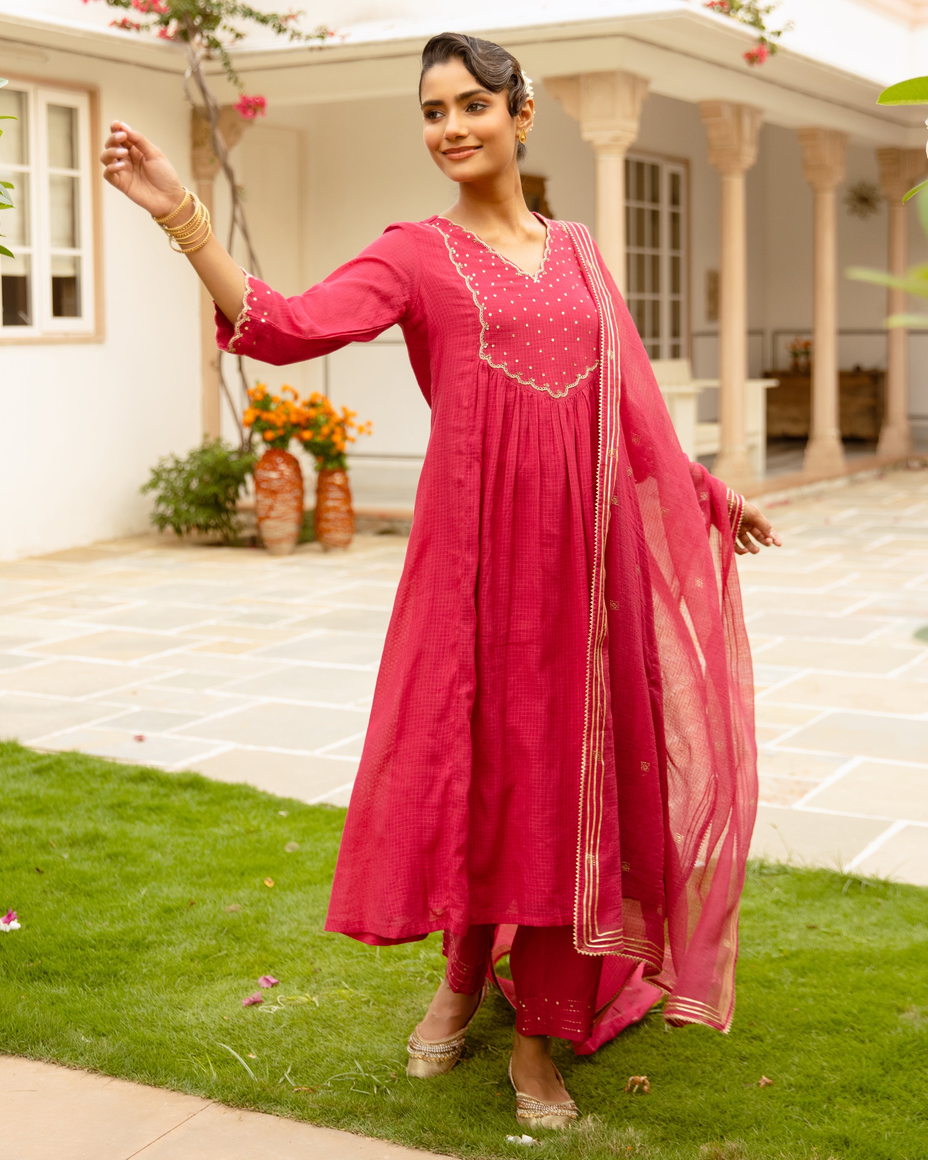 Rani Pink Complete Suit Set