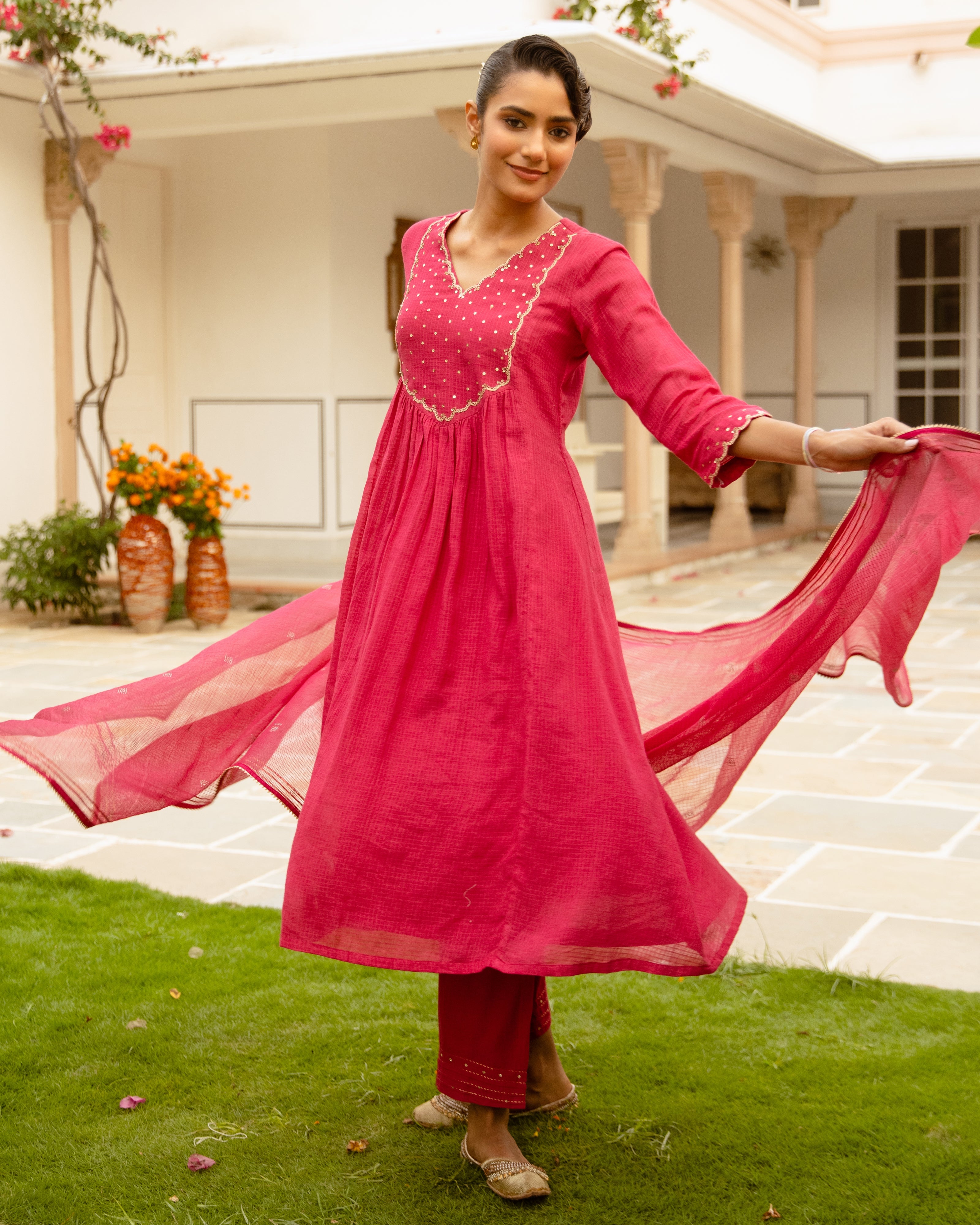 Rani Pink Complete Suit Set