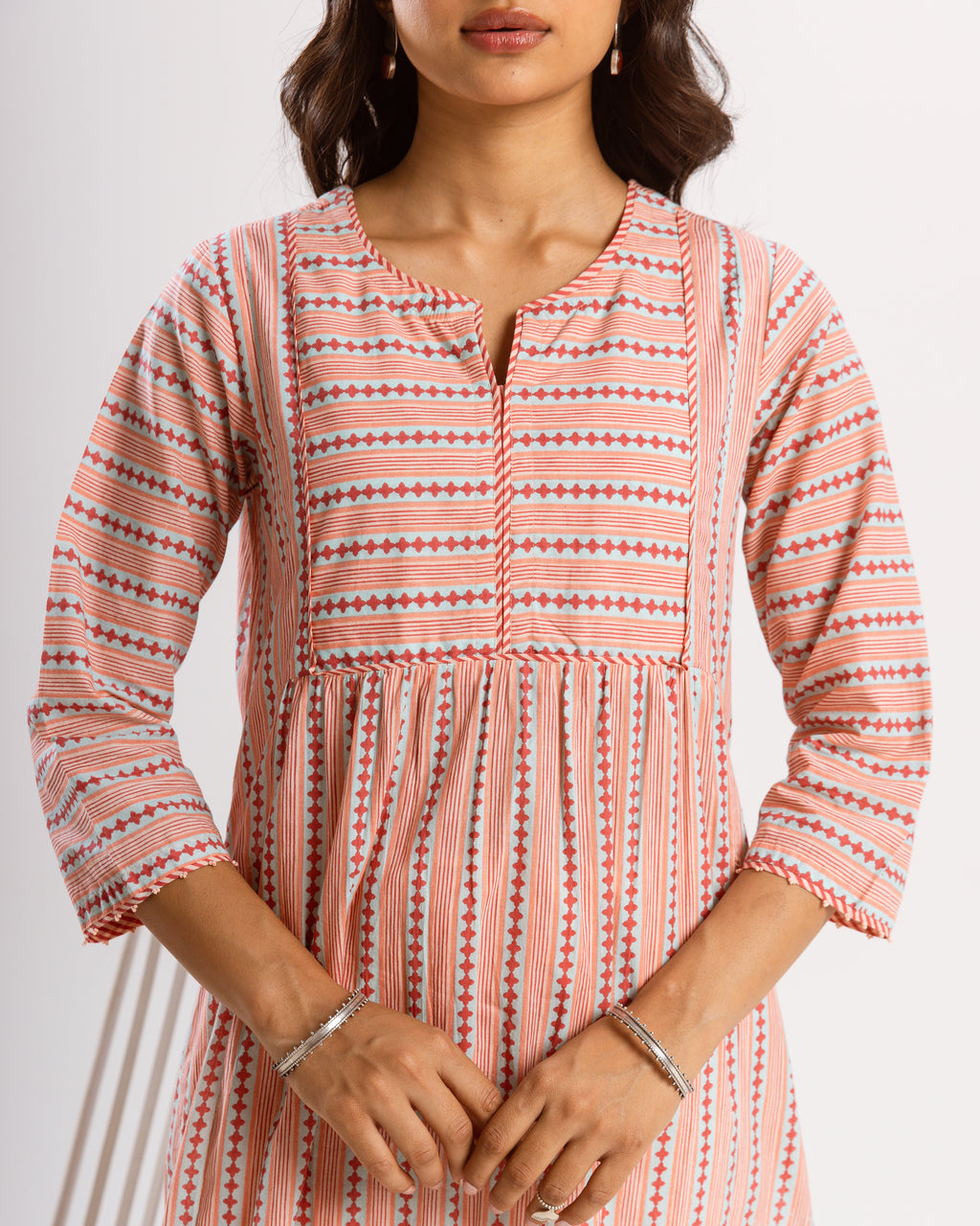 Peach kurta ( Pant Not Included )