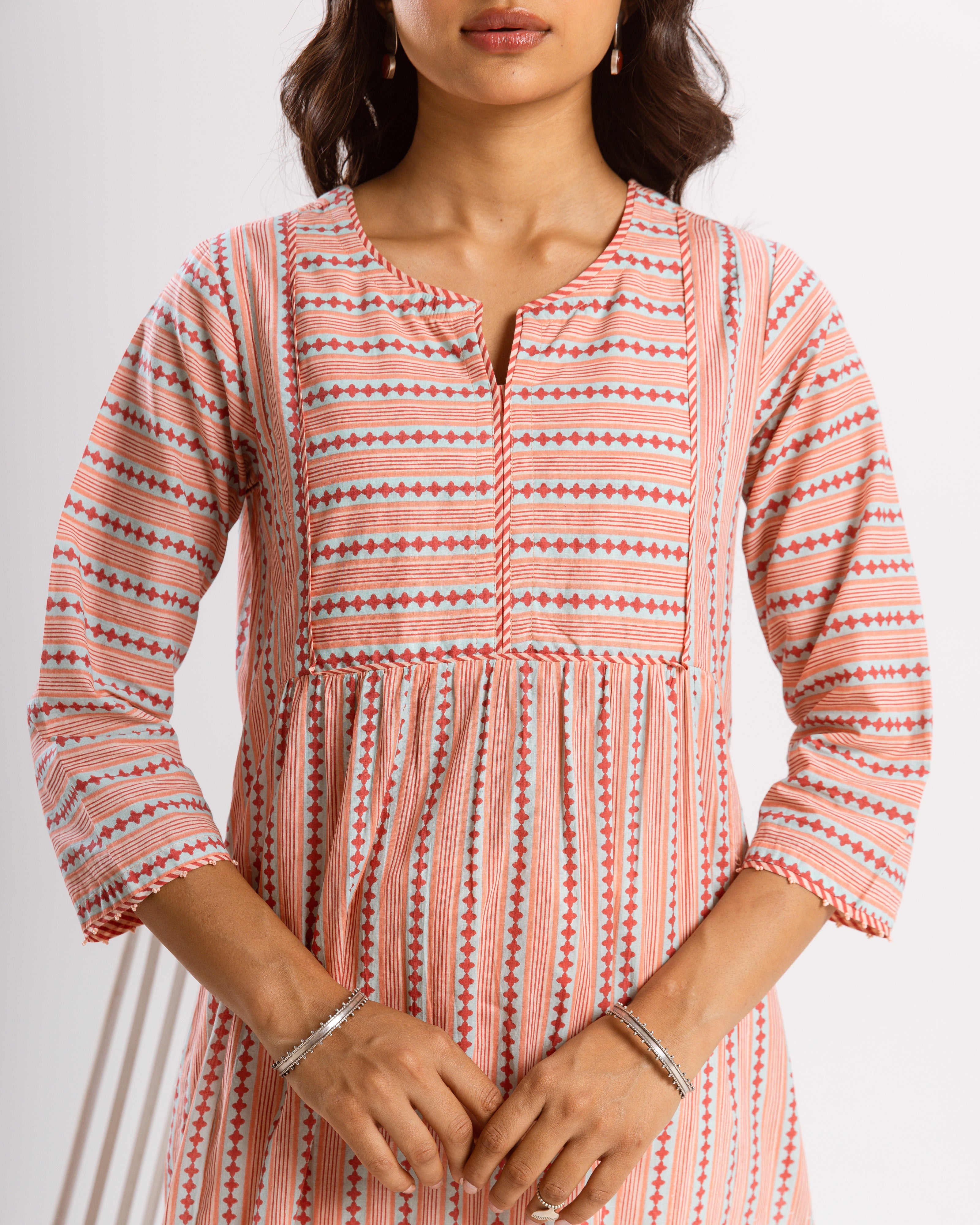 Peach kurta ( Pant Not Included )