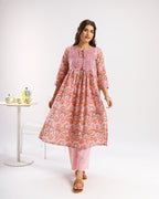 Pink Kurta ( Pant And Dupatta Not Included)