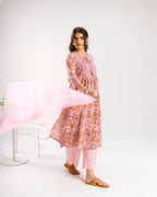 Pink Kurta ( Pant And Dupatta Not Included)