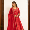 Red Organza Gota Lace Dupatta
