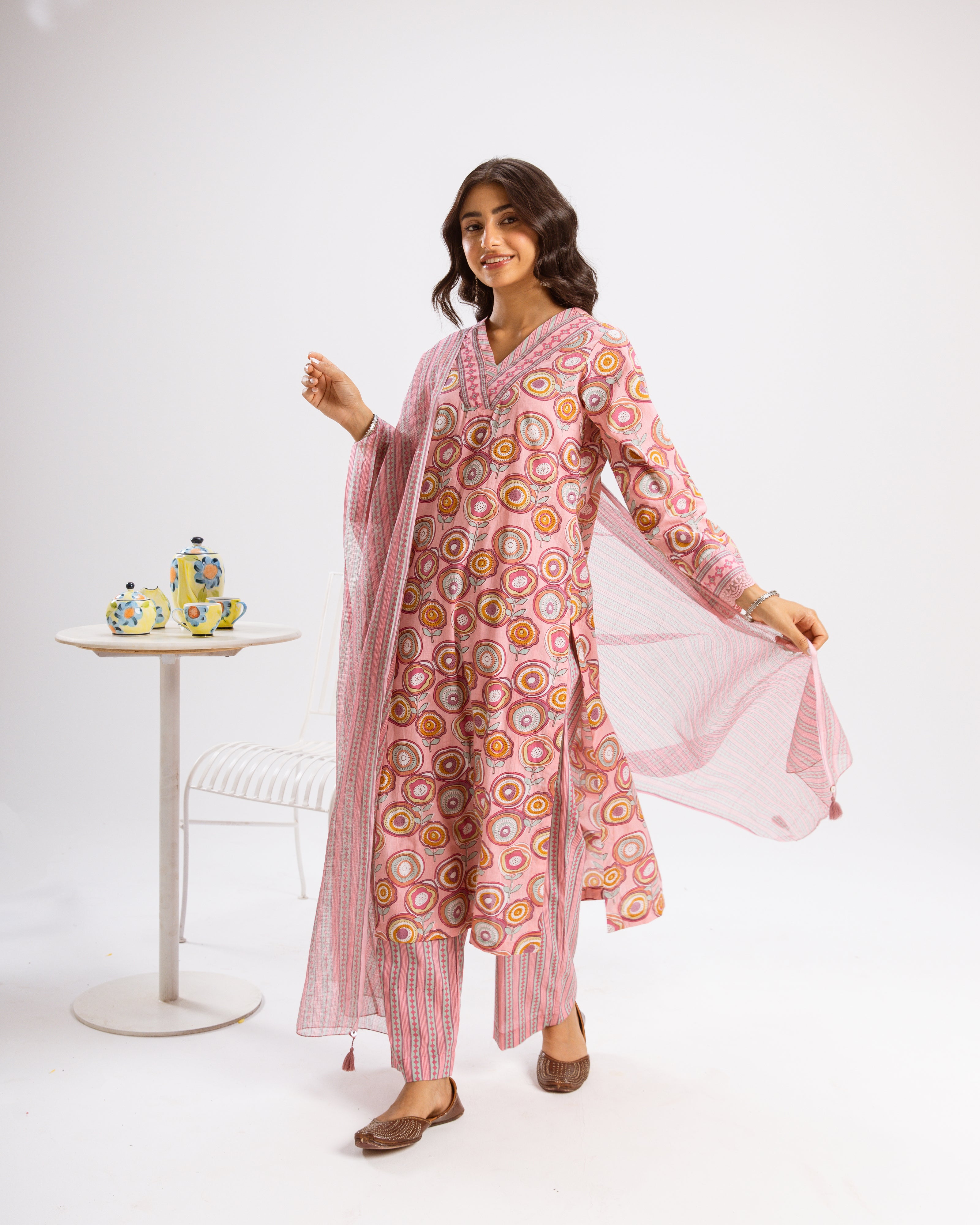 Blush Pink Complete Suit Set