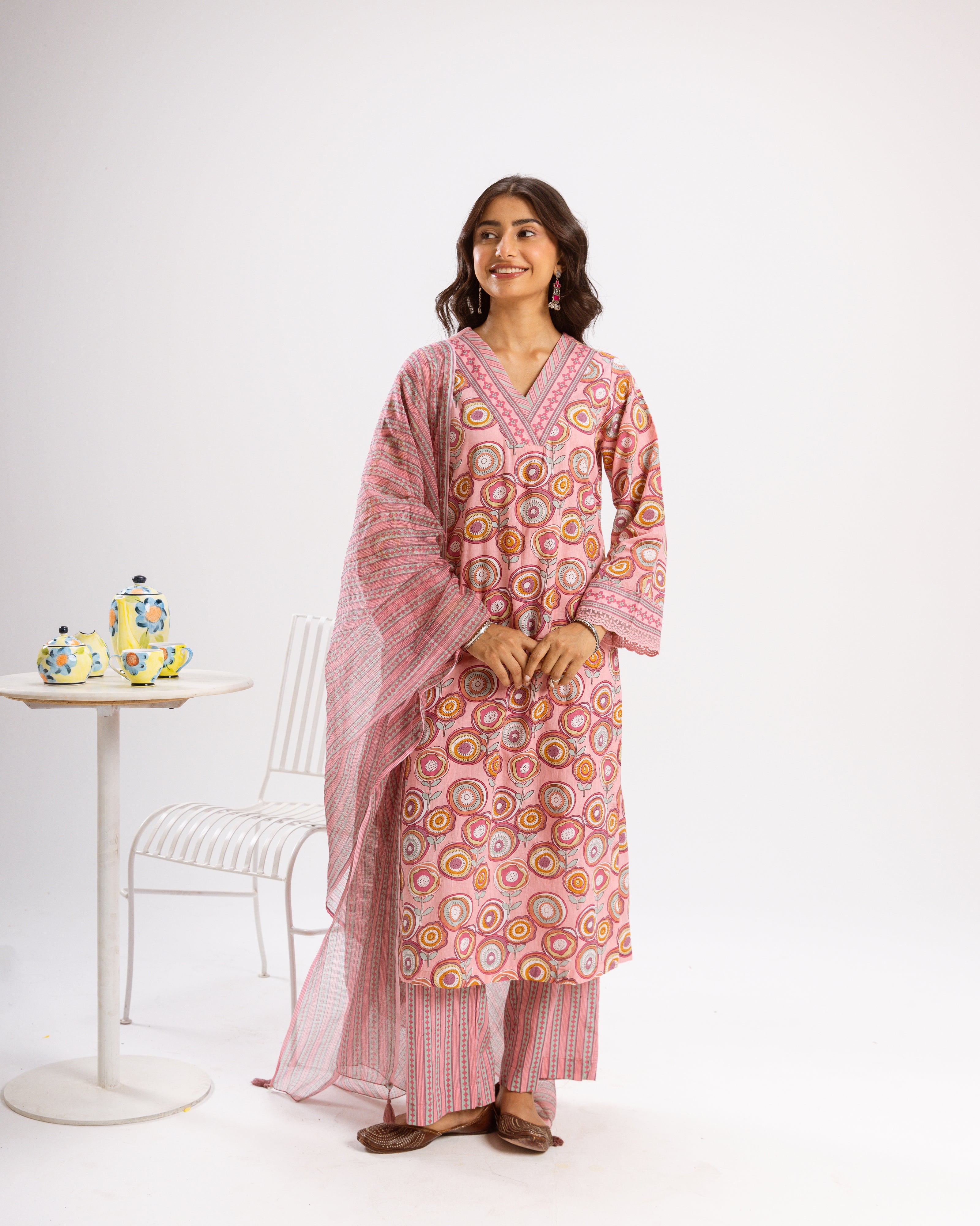 Blush Pink Complete Suit Set