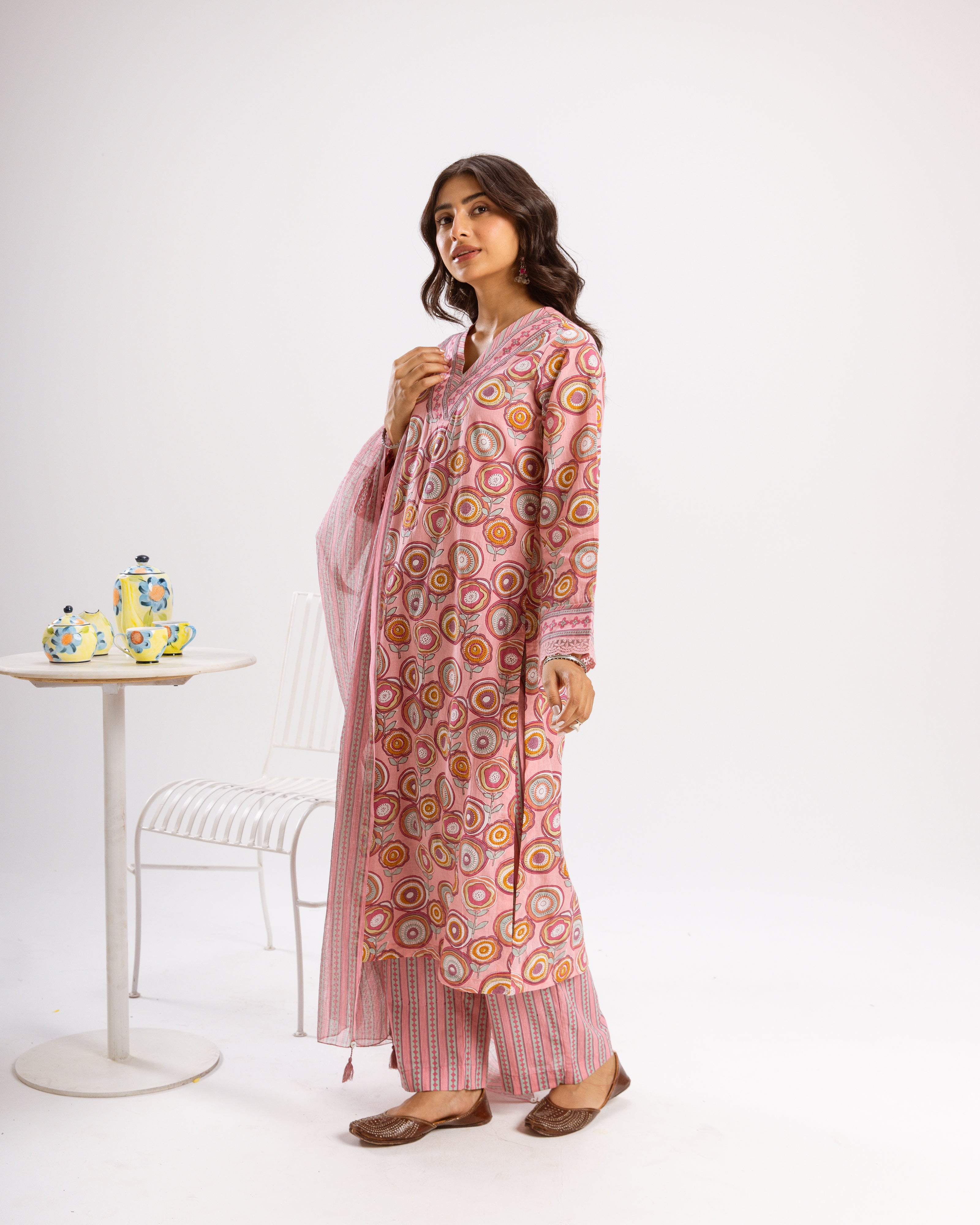 Blush Pink Complete Suit Set