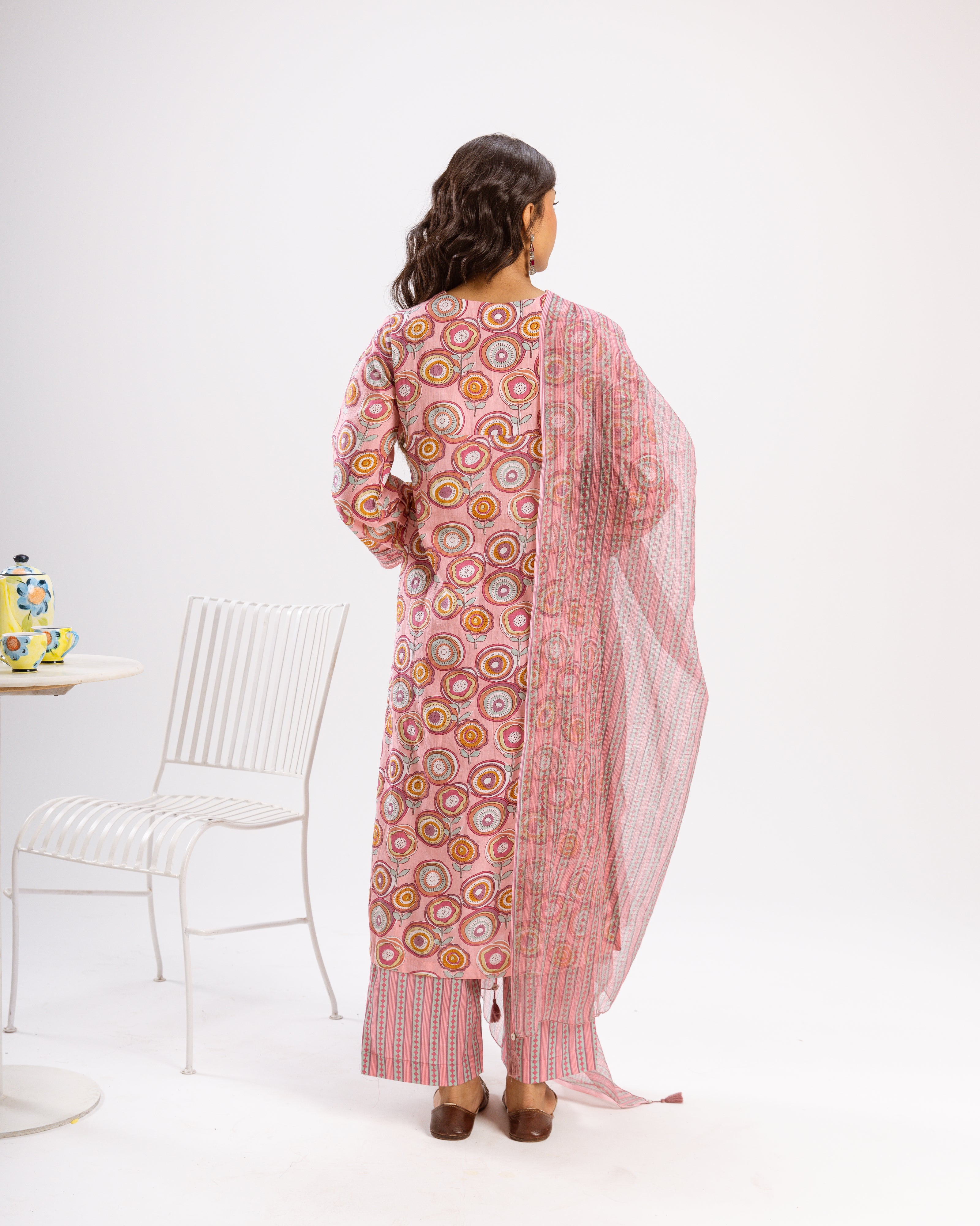 Blush Pink Complete Suit Set
