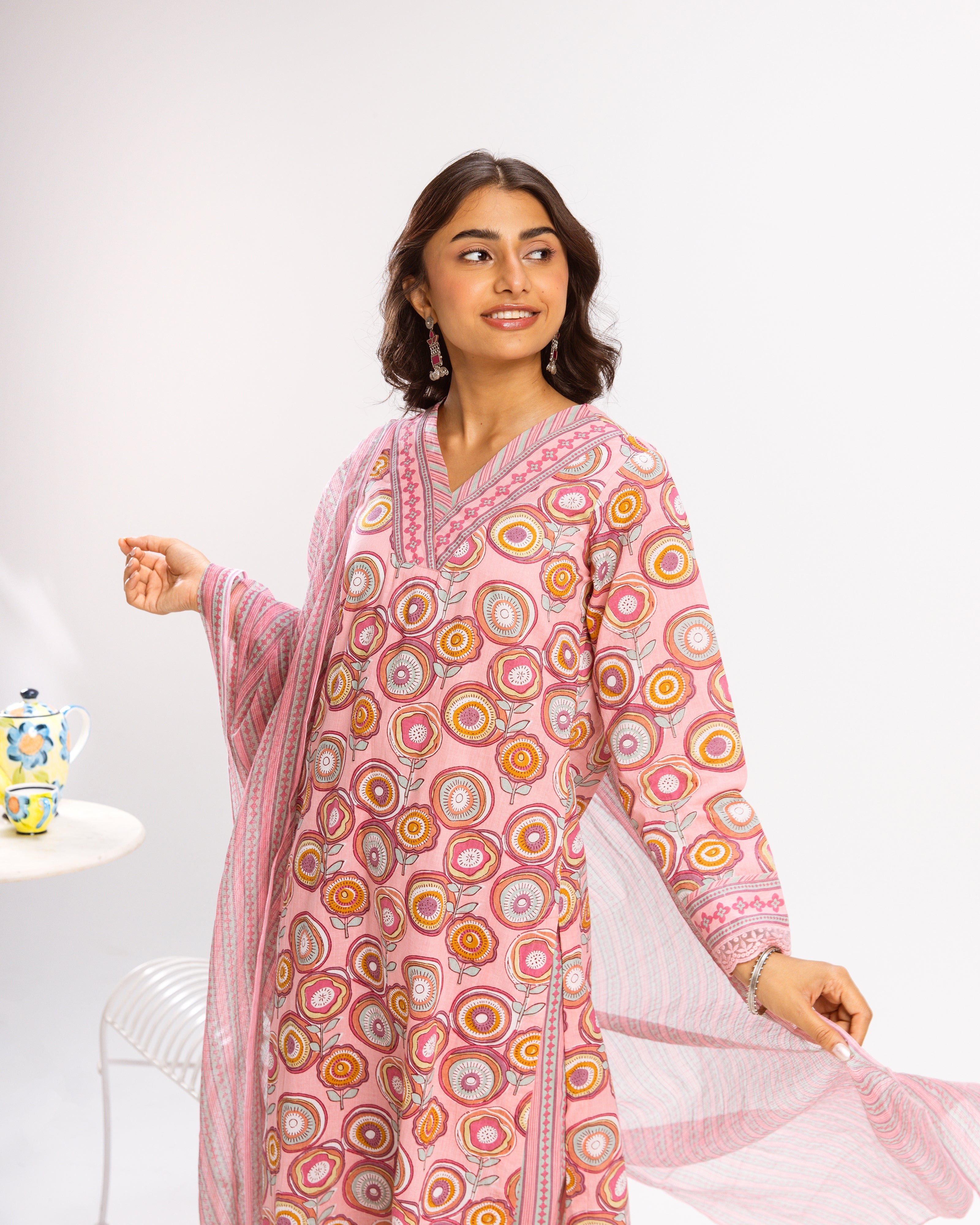 Blush Pink Complete Suit Set
