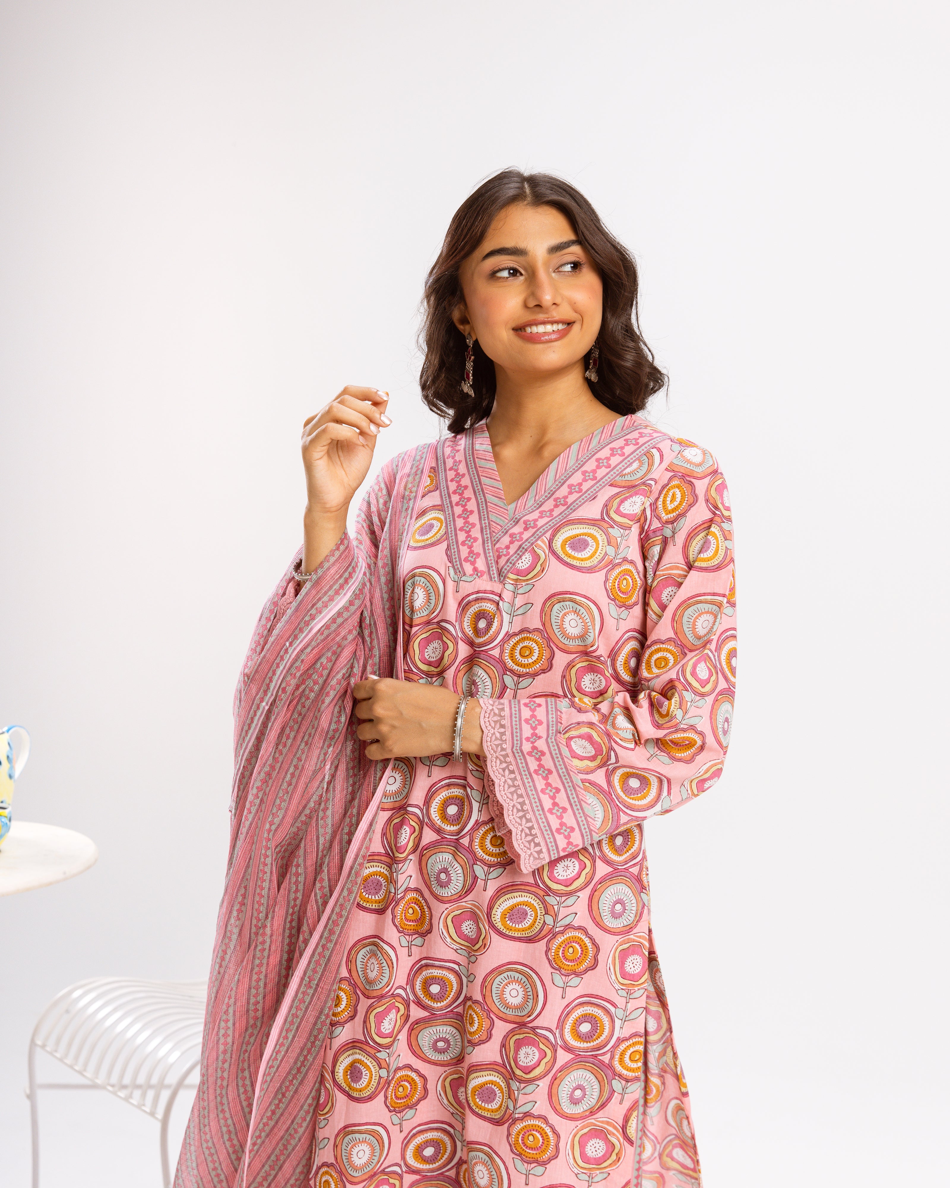 Blush Pink Complete Suit Set