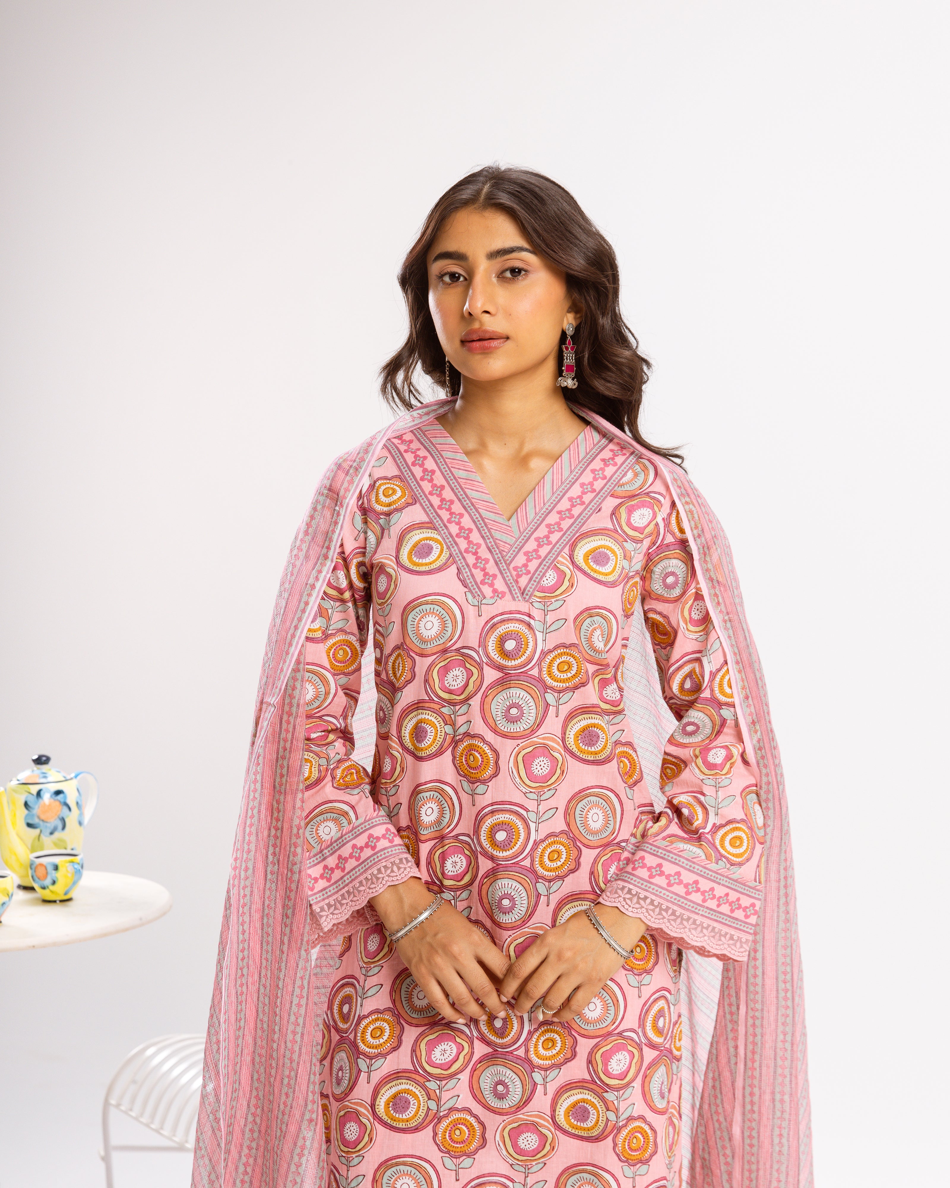 Blush Pink Complete Suit Set